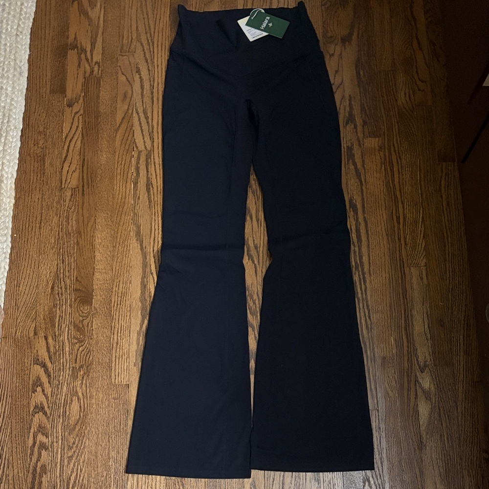 Black Flare Leggings with side pocket